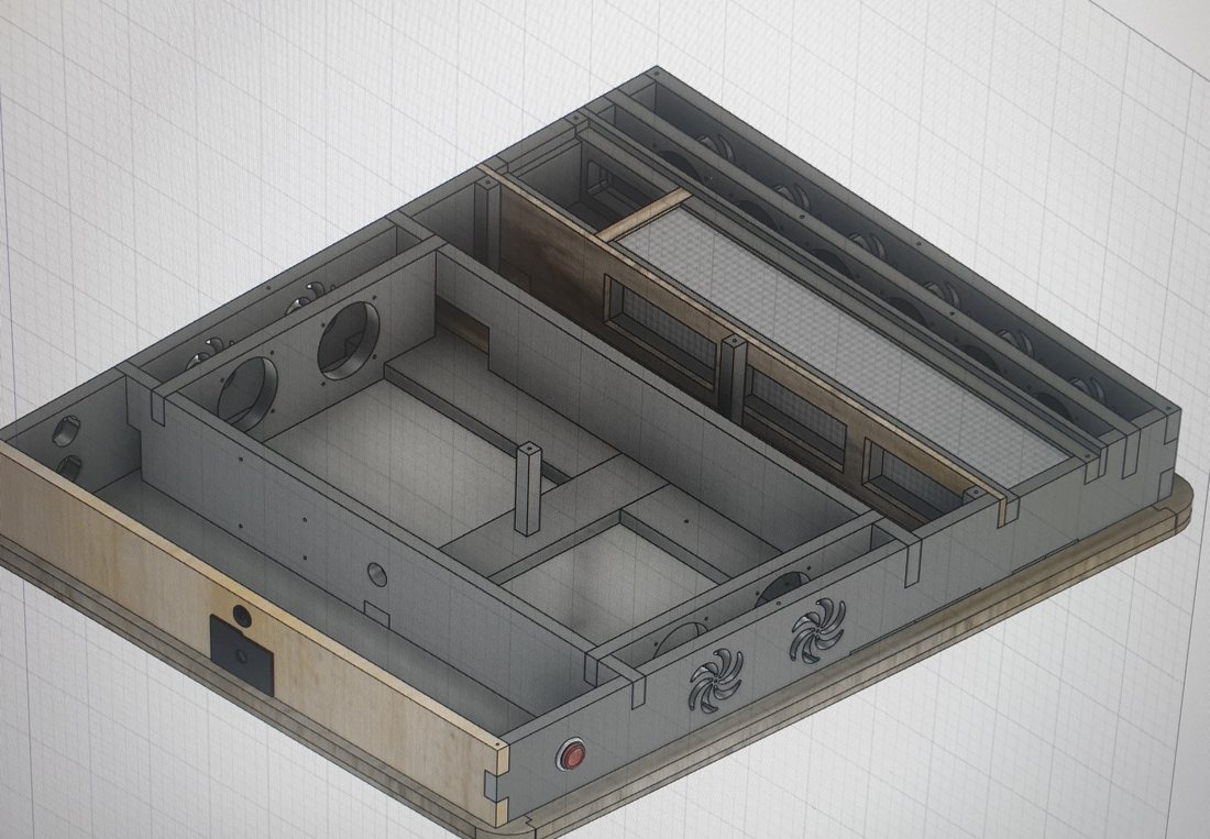 Internal structure of the air sterilizer